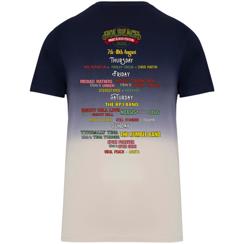 Dip Dye T-shirt with line up