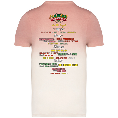 Dip Dye T-shirt with line up
