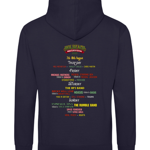 Hoodie with line up