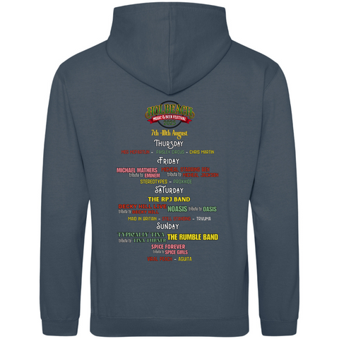 Hoodie with line up