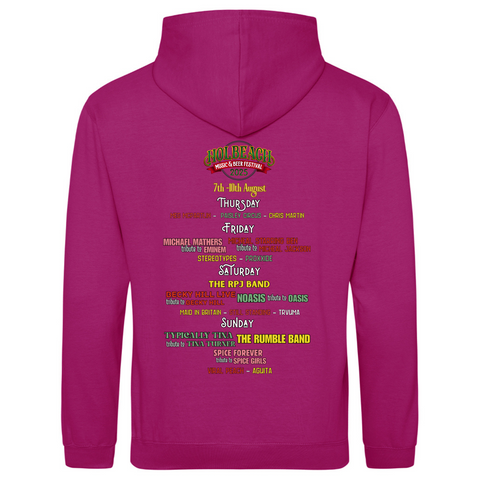 Hoodie with line up