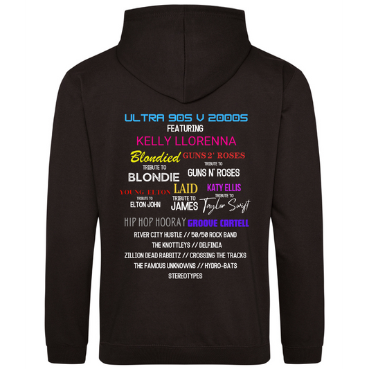 Hoodie with line up